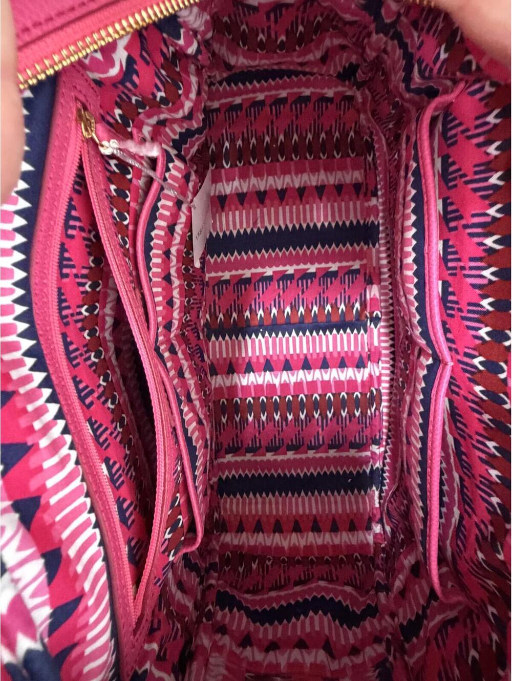 Vera Bradley NWT Bowled Over Bag in rouge - Picture 5 of 9
